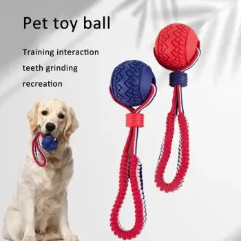 Interactive Teether Dog Ball with Rope | 50% OFF + Free Shipping | Durable Chew Toy for Healthy Teeth & Fun Play | Safe, Long-Lasting & Shipped from USA