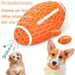 Rugby Dog Ball – Durable & Interactive Chew Toy