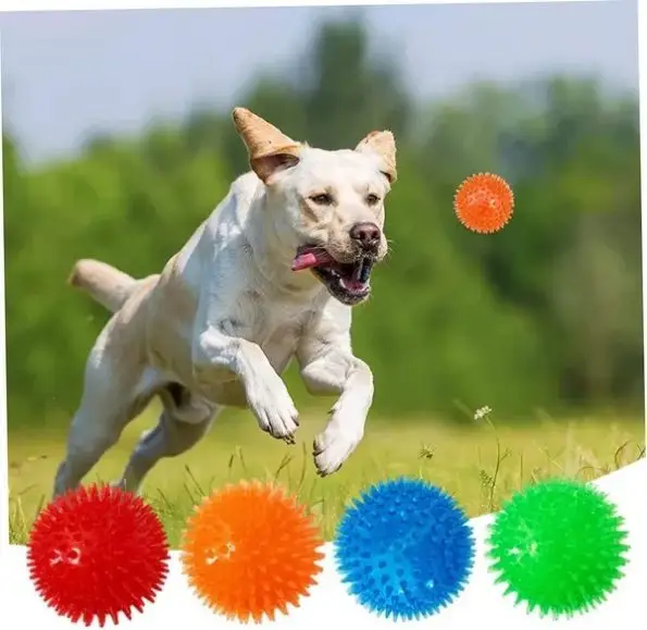 Petizer 3-Pack 3.5” Squeaky Dog Toy Ball – Floating Dog Pool Ball