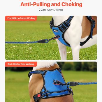 No Pull Dog Harness for Large Dogs with 5FT Leash – Adjustable Reflective Vest, Heavy-Duty Oxford Fabric. What is the Number One No-Pull Dog Harness. What Stops a Dog from Pulling on Leash?