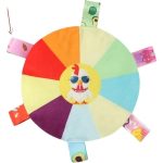 Plush Dog Flying Disc Toy