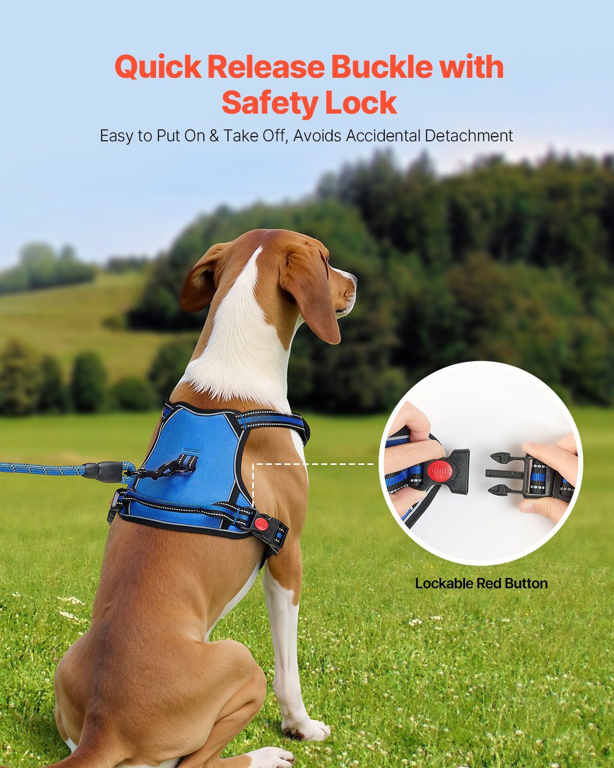5f5ee3ee-3c83-4922-9ae5-96f4886714fc.jpg dog leashes and harnesses. No Pull Dog Harness for Large Dogs with 5FT Leash – Adjustable Reflective Vest, Heavy-Duty Oxford Fabric | 50% OFF Today. What is the Number One No-Pull Dog Harness