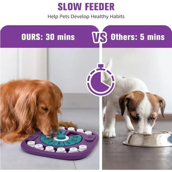 Interactive Dog Puzzle Toy | Treat Dispensing Enrichment Toy for Large, Medium & Small Dogs | 50% OFF Today