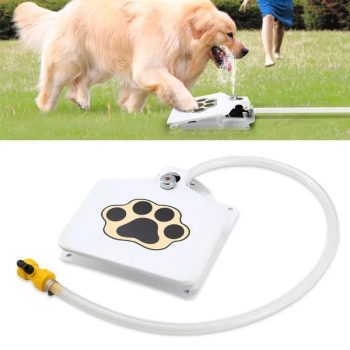 Outdoor Dog Water Fountain Step-On Activated Pet Water Dispenser | Interactive Self-Service Dog Drinking Fountain