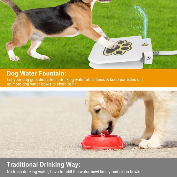 9fff80c6-5e01-4c68-99db-ec8c4e3d2109.jpg Outdoor Dog Water Fountain Step-On Activated Pet Water Dispenser | Interactive Self-Service Dog Drinking Fountain