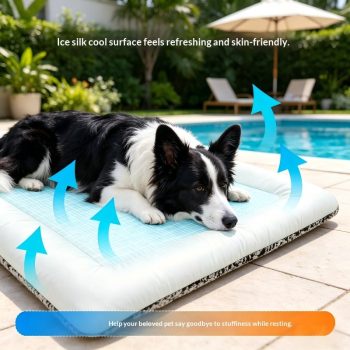 Dog Cooling Mat for Summer Heat Relief – Self-Cooling Pet Pad for Dogs